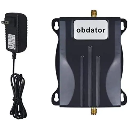 AT&T T-Mobile Cell Phone Signal Booster 4G LTE ATT Cell Booster for Home and Office obdator Band 12 700Mhz Mobile Phone Signal Repeater Amplifier Booster Kits (Black V)