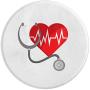 Heartbeat Stethoscope PopSockets Grip and Stand for Phones and Tablets