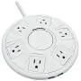 Accell Power Air - Surge Protector and USB Charging Station - White, 6 ft (1.8 m), (Model: D080B-048F) Accell Power Air - Surge Protector and USB Charging Station - White, 6 ft (1.8 m), (Model: D080B-048F)