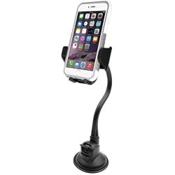 Macally Windshield Phone Mount, Adjustable Suction Cup Window Phone Mount Holder for iPhone XS XS Max XR X 8 8 Plus 7 7+ 6s 6 SE Samsung Galaxy S9 S9+ S8 S8+ S7 Edge Note 5 Nexus 6 Pixel LG (MGRIP)
