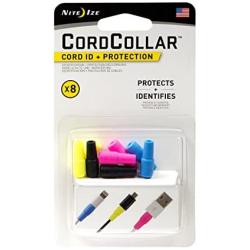 Nite Ize CordCollar, Cord Identification and Protection, 8-Pack, Assorted Colors