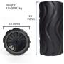 Zyllion Vibrating Foam Roller with 4 Intensity Settings – Rechargeable High Density Massager for Post Workout Muscle Recover, Myofascial Release, and Deep Tissue Massage
