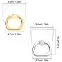 AIFUDA 6pcs Transparent Cell Phone Ring Holder, 360 Degree Rotation Finger Ring Grip Kickstand Compatible for Various Mobile Phones Smartphones, 3 Square & 3 Round Shape