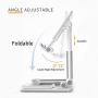 Mini Folding Desktop Phone Stand, Adjustable Stable Portable Holder Compatible with Mobile Phone, ipad, Tablet, Kindle