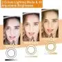 Kiaitre 10.24" Selfie Ring Light with Tablet Holder & Cell Phone Holder - Ring Light for iPhone Android, Light Stand for Live Stream/Makeup, YouTube Video Photography Kiaitre 10.24" Selfie Ring Light with Tablet Holder & Cell Phone Holder - Ring Light for iPhone Android, Light Stand for Live Stream/Makeup, YouTube Video Photography