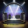 Gaming Headset K20 3.5mm Wired Gaming Headset Surround Sound Headset, Volume Control E-Sports Headset with Microphone, Suitable for PC Laptop PS4 Smartphone