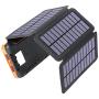 Solar Charger 25000mAh, Hiluckey Outdoor Portable Solar Power Bank with 4 Solar Panels, 18W PD USB C Fast Charge External Battery Pack, 3 USB Ports for Smartphones, Tablets, etc