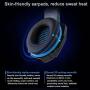 CIGOO G9000 3.5mm Gaming Headphone Stereo Game Headset Noise Cancellation Earphone with Mic LED Light Volume Control for PS4 Laptop Tablet Mobile Phones