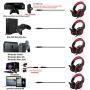Xbox One Headset, Henscoqi PS4 Headset 3.5mm Over-Ear Bass Surrounding Stereo Gaming Headset with Mic, Noise Isolating and Volume Control for PS4, Xbox One,PC, Nintendo Switch, Smart Phone,Laptop