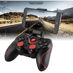 Bonega X3 Wireless BT Game Controller Joystick Gamepad with Phone Holder for Android iOS Smartphone Tablet PC TV Box Windows