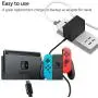 Switch Charger for Nintendo Switch Lite, YCCSKY Nintendo Switch Lite Charger AC Adapter Charger Replacement Accessories with 5FT Type C Cable 15V/2.6A (Support TV Mode and Pro Controller), Black