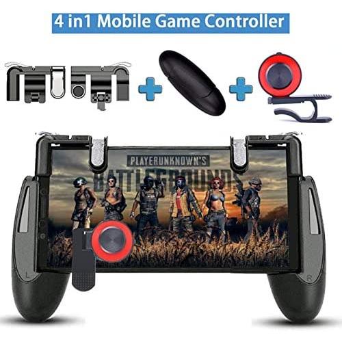 OUYAWEI Gamepad for Knives Out PUBG Mobile Phone Shoot Game Controller L1R1 Shooter Trigger Fire Button 3 in 1 for iOS Android