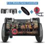 OUYAWEI Gamepad for Knives Out PUBG Mobile Phone Shoot Game Controller L1R1 Shooter Trigger Fire Button 3 in 1 for iOS Android