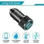 LUOSIKE Car Charger, 24W 4.8A Dual USB Car Charger Adapter AL-Alloy + 2-Pack 3FT Braided USB Type C Fast Charging Cable Kit Compatible with Samsung Galaxy S10 S10e S9 S8 Plus, LG V40, Pixel -Updated
