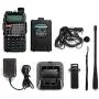5 Pack BaoFeng UV-5R+ Plus UHF VHF Dual-Band Two Way Radio Black + 1 Baofeng Programming Cable (Support Win7, Win10) 5 Pack BaoFeng UV-5R+ Plus UHF VHF Dual-Band Two Way Radio Black + 1 Baofeng Programming Cable (Support Win7, Win10)