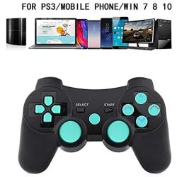 ASDQ INSI-Controller for PS3 PC Android Mobile Phone, Wireless Bluetooth Gamepad, for Sony PS3 Playstation, 3 dualshock Game Joystick Console (Color : Black)