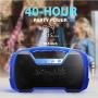 Portable IPX7 Waterproof Bluetooth Speakers, 40-Hour Playtime Wireless Outdoor Speaker, 25W Rich Bass Impressive Sound, Stereo Pairing, Built-in Mic, 100ft Bluetooth, LED Lights for Home Party