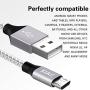Micro USB Cable,XIAE 5Pack (3/3/6/6/10FT) Nylon Braided Fast Charging Cable Aluminum Housing USB Charger Android Cable for Samsung Galaxy S7 Edge S6 S5,Android Phone,LG G4,HTC and More-Silver&Gray
