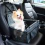 Petbobi Pet Reinforce Car Booster Seat for Dog Cat Portable and Breathable Bag with Seat Belt Dog Carrier Safety Stable for Travel with Clip on Leash and Storage Package