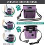 PetAmi Dog Treat Pouch | Dog Training Pouch Bag with Waist Shoulder Strap, Poop Bag Dispenser and Collapsible Bowl | Treat Training Bag for Treats, Kibbles, Pet Toys | 3 Ways to Wear