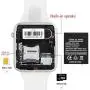 Smart Watch - Sazooy Bluetooth Smart Watch Support Make/Answer Phones Send/Get Messages Compatible Android iOS Phones with Camera Pedometer SIM SD Card Slot for Men Women (White)