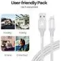 iPhone Charger, FIFADE 3Pack Nylon Braided Lightning Cable Charging Cord USB Cable Compatible with iPhone 11Pro 11Pro MAX Xs MAX XR X 8 7 6S 6 Plus-Silver-5 iPhone Charger, FIFADE 3Pack Nylon Braided Lightning Cable Charging Cord USB Cable Compatible with iPhone 11Pro 11Pro MAX Xs MAX XR X 8 7 6S 6 Plus-Silver-5