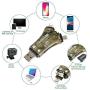 Liplasting Trail Game Camera Viewer SD Card Reader for iPhone iPad Mac & Android, 4 in 1 SD/Micro SD/TF Memory Card Reader Adapter to View Hunting Game Camera Photos or Videos on Smartphone