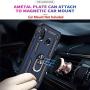 STARSHOP - Samsung Galaxy A20 Phone Case, [NOT FIT A20S/S20/A21] with [Tempered Glass Protector Included] Metal Ring Stand Shockproof Drop Protection Phone Cover-Blue