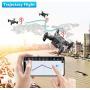 4DRC Mini Drone with 720p Camera for Kids and Adults, Drone Beginners RC Foldable FPV Live Video Quadcopter,App Control,3D Flips and Headless Mode,One Key Return,Altitude Hold,3 Modular Battery