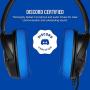 Corsair HS35 - Stereo Gaming Headset - Memory Foam Earcups - Headphones Designed for Playstation 4 (PS4) and Mobile – Blue (Renewed)