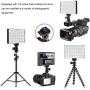 GVM RGB Video Light with APP Control, 360 ° Full Color Led Camera Light CRI97 + Dimmable 3200K-5600K Rechargable Led Video Light Panel for YouTube DSLR Camera Camcorder Photo Lighting, LCD Display