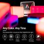 Aputure MC Aputure Amaran AL-MC RGB Led Video Light TLCI/CRI 96+ RGB 0-360 Full Color 3200-6500K Adjustable 0-100% Stepless Dimming CCT/HSI/FX Mode Built-in Lighting Effect App Control Wireless Charge