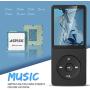 AGPTEK A02 8GB & 70 Hours Playback MP3 Lossless Sound Music Player (Supports up to 128GB),Black