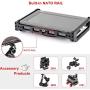 SMALLRIG Monitor Cage for Feelworld T7, 703, 703S, MA7, MA7S and F7S Monitor, Aluminum Alloy Monitor Cage with Built-in NATO Rail and Multiple Threaded Holes -2233