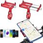 Enrilior GUB Mountain Bicycle Motorcycle Mobile Phone Camera Holder Mount Bracket Cycling (Red)