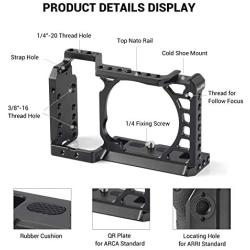 SMALLRIG Cage for Sony Alpha A6000 A6300 A6500/ILCE 6500 4K Digital Mirrorless Camera - 1889