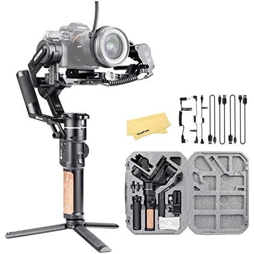 Feiyu Ak2000S Advanced Kit 3 Axis Handheld Gimbal Stabilizer for YouTube Video Filmmaker Compatible with Sony a9 a7ii Series Canon Panasonic GH5 Nikon Mirrorless and DSLR Digital Camera