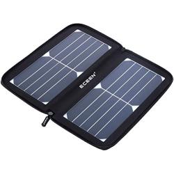 ECEEN Solar Charger Panel with 10W High Efficiency Sunpower Cells & Smart USB Output for Smart Mobile Phone Tablets Device Power Supply Waterproof Portable Foldable Travel Camping Outdoor Activities