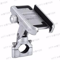 HTTMT ET-PH001- Adjustable Motorcycle Bike Handlebar Mounting Phone Holder Bracket 4-6" Mobile