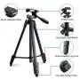 Phone Tripod,57" Extendable Travel Tripod Stand with Cell Phone Tripod Holder,Smartphone Remote Shutter,Compatible with iPhone/Android Phone,Camera,Gopro Phone Tripod,57" Extendable Travel Tripod Stand with Cell Phone Tripod Holder,Smartphone Remote Shutter,Compatible with iPhone/Android Phone,Camera,Gopro