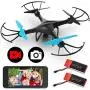 Force1 U45WF Drones with Camera for Adults and Kids - VR Capable WiFi Drone, Remote Control FPV Drone with 720p HD Camera and 2 Drone Batteries Force1 U45WF Drones with Camera for Adults and Kids - VR Capable WiFi Drone, Remote Control FPV Drone with 720p HD Camera and 2 Drone Batteries