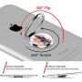 XIMALAYA 3 Pack Finger Phone Ring Holder Stand, 360° Rotation Durable Thin Universal Ring Buckle Grip Kickstand for iPhone, Samsung, LG, Google, Moto, Smartphones Tablets-Horse Series