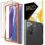 BAZO 2 Pack Screen Protector Tempered Glass and 2 Pack Camera Lens Protector for Samsung Galaxy Note 20 (6.7 inch) with True Touch [Support Fingerprint Unlock] [Alignment Easy Installation Frame] HD