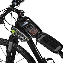 NUCKILY Bicycle Bags Bicycle Front Tube Frame Cycling Packages 4.2,4.8,5.5 inches Touch Screen Mobile Phone Bags Professional Bicycle Accessories