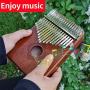 Kalimba 17 Keys Thumb Piano,with Waterproof Hard Protective Case Musical Instruments,24 Sheet Music Book