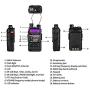 Baofeng UV-5R+ Plus UHF VHF Long Range Dual Band Ham Amateur Two Way Radio, Black