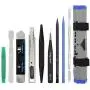 Kingsdun Professional Opening Pry Tool Repair Kit with Non-Abrasive Nylon Spudgers and jimmy, 6 Piece Set