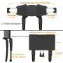 B-Land Cell Phone Holder, Tablet Holder iPad Stand Universal Phone Stand, Lazy Bracket, DIY Free Rotating Gooseneck Mounts with Multiple Function