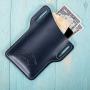 EASYANT PU Leather Cell Phone Holster Universal Case Sheath with Belt Hole Blue
