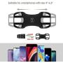 WD&CD [2 Pack] Bike Phone Holder, Universal Bike Phone Mount for 4"" to 6.5"" Screen Size Phones, 360° Adjustable Detachable Silicone Bicycle Motorcycle Phone Holder for Smartphones